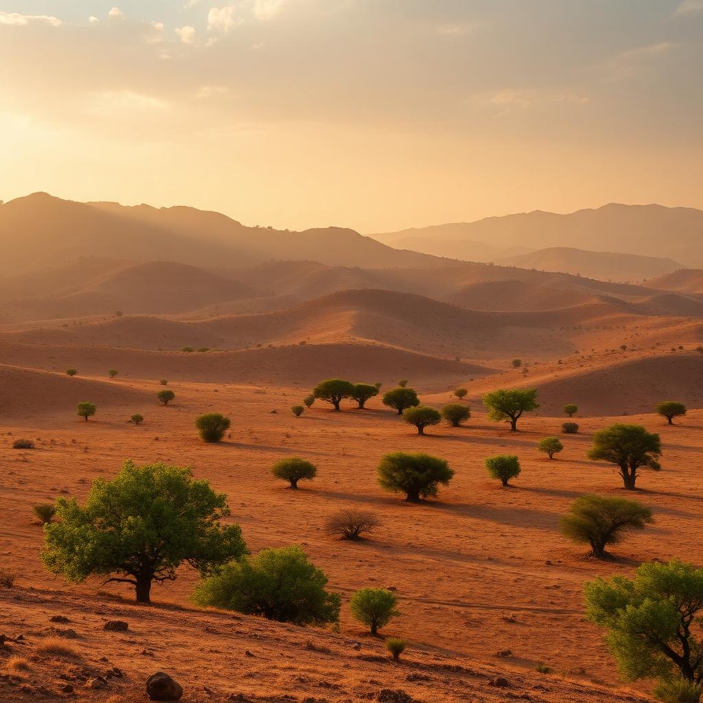 Harrar coffee growing region in Ethiopia at 1,500-2,100m elevation