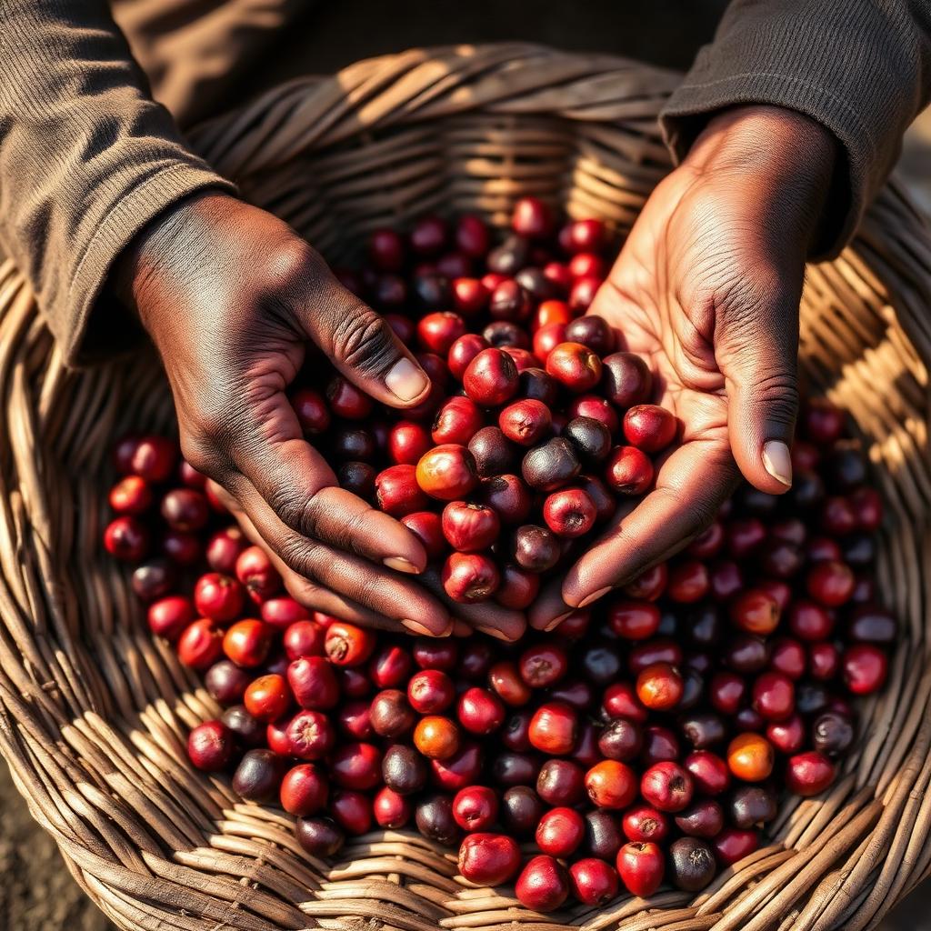 Sidamo coffee growing region in Ethiopia at 1,400-2,200m elevation