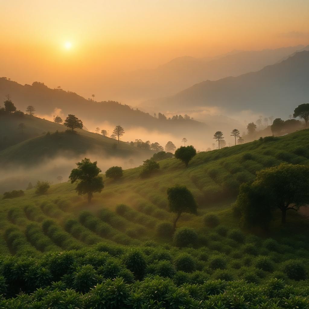 Yirgacheffe coffee growing region in Ethiopia at 1,700-2,200m elevation
